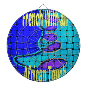 Fransk Blåafrikansk Lila av vävda Abstrakter Piltavla