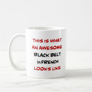 fransk Black bälte, fantastisk Kaffemugg