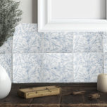 Fransk Blått och vitt Blommigt Kakelplatta<br><div class="desc">Med en romantisk dammig blå och vit blommigt är dessa plattor en påminnelse om Fransk och mysiga utrymmen. Ett unikt tillägg till köks- och badrumsdiskar.</div>
