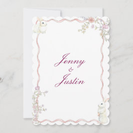 Fransk Blommigt Garden Inbjudningar