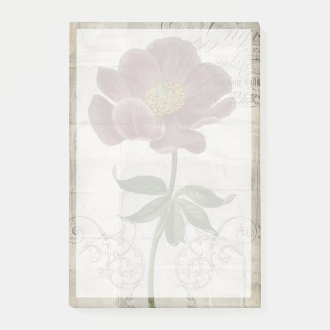 FRANSK BLOMMIGT I POST-IT BLOCK (Framsida)