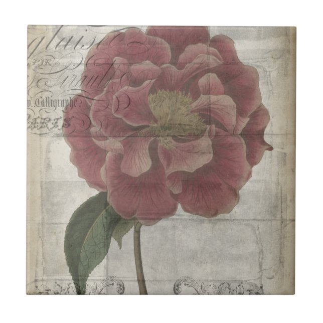 FRANSK BLOMMIGT III KAKELPLATTA (Framsidan)