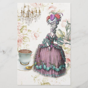 Fransk blommigt Paris Tea Party Marie Antoinette