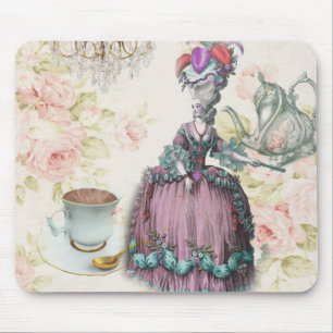 Fransk blommigt Paris Tea Party Marie Antoinette Musmatta