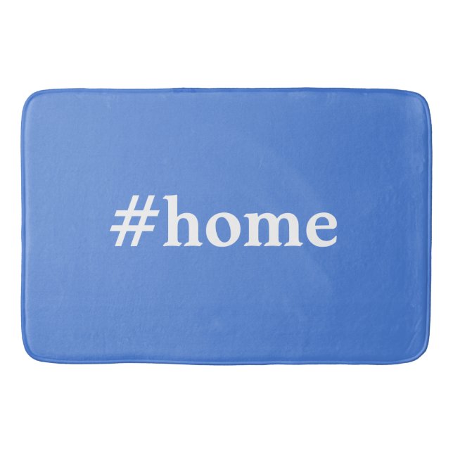 Fransk Blue and White Solid #Home Badrumsmatta (Framsidan)