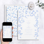 Fransk Blue Blommigt Botanical 60:e födelsedagen Inbjudningar<br><div class="desc">Fira milstolpen att vända sextio i stil med dessa vackra Fransk Blue Blommigt Botanical 60:e födelsedagsinbjudningar. Perfekten kombineras med klassiska och moderna, dessa elegant-kort, vilket gör att din händelse blir en oförglömlig upplevelse. Om du har en delikat Fransk blå blomsterfärg som är perfekt för ögon, så kommer de vackra korten...</div>