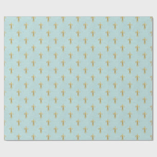 Fransk Blue Fluer De Lis Gift Presentpapper