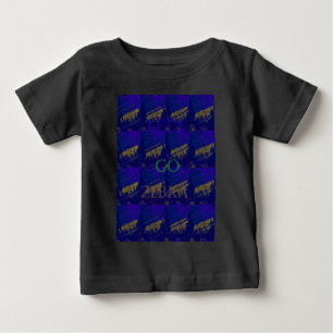 Fransk Blue Safari Lets Go Zebra Hakuna Matata T Shirt