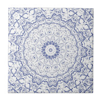Fransk Blue Snöre Tile