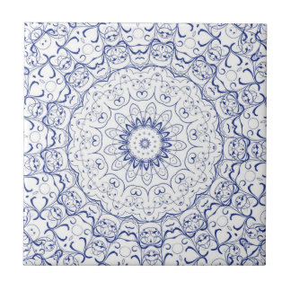 Fransk Blue Snöre Tile Kakelplatta