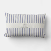 Fransk Blue Stripe monogram