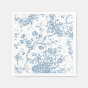 Fransk Blue Toile de Jouy Pappersservett