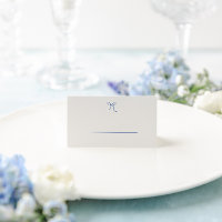 Fransk Blue Whimsical Hand plockade Bow Bröllop