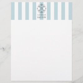 Fransk Blue - White Rand med Monogram
