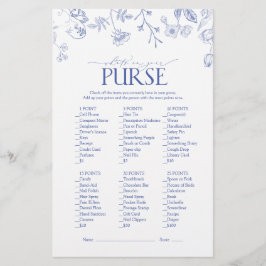 Fransk Blue & White Victorian Möhippa Game