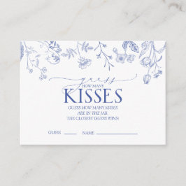 Fransk Blue & White Victorian Möhippa Game Tilläggskort