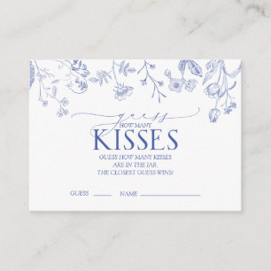 Fransk Blue & White Victorian Möhippa Game Tilläggskort