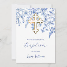 Fransk Blue Wildblommor Baptism