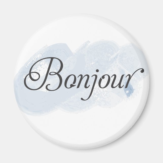 Fransk Bonjour Magnet (Framsidan)