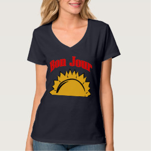 Fransk BonJour sol upp T-shirt