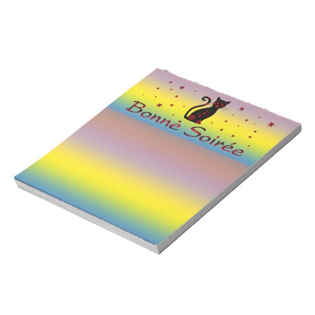 Fransk:Bonne Soiree Anteckningsblock (Roterad)