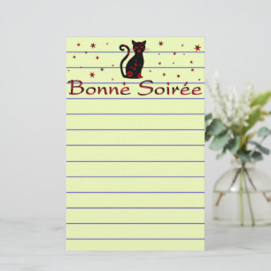 Fransk:Bonne Soiree Brevpapper