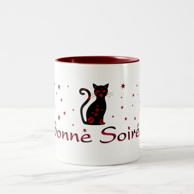 Fransk:Bonne Soiree Coffee Mugg (Center)