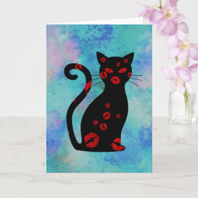 Fransk:Bonne Soiree Greeting Card Kort (Orkide)