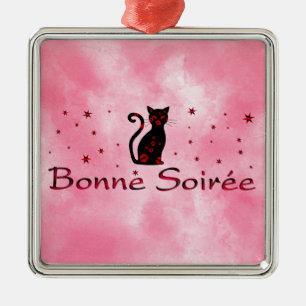 Fransk:Bonne Soiree Julgransprydnad Metall