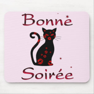 Fransk:Bonne Soiree Mouse Pad Musmatta