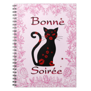 Fransk:Bonne Soiree Notebook Anteckningsbok