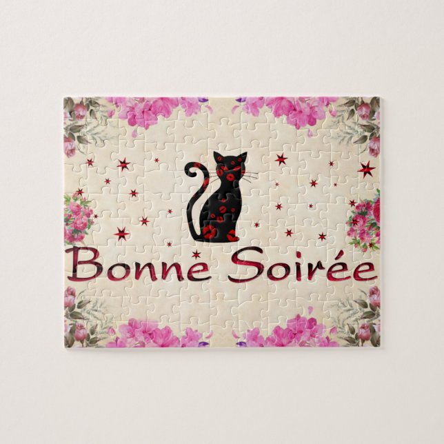 Fransk:Bonne Soiree Puzzle Pussel (Horisontell)