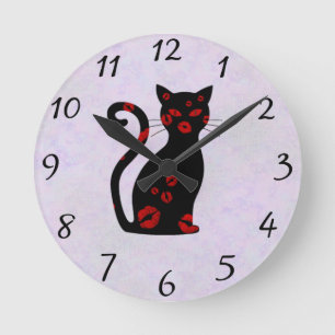 Fransk:Bonne Soiree Round Clock Rund Klocka