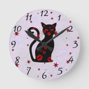 Fransk:Bonne Soiree Round Clock Rund Klocka