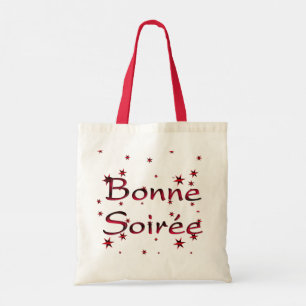 Fransk:Bonne Soiree Tote Bag Tygkasse