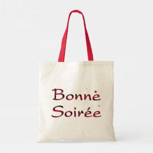 Fransk:Bonne Soiree Tote Bag Tygkasse