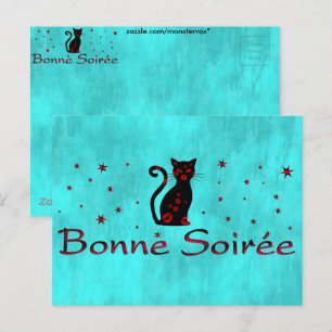 Fransk:Bonne Soiree Vykort
