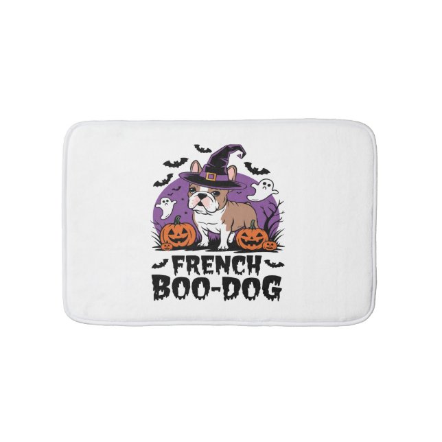 Fransk Boo Hund - Valpen Talokiest Badrumsmatta (Framsidan)