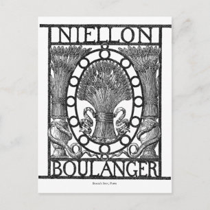 Fransk Boulanger Bakery Vykort