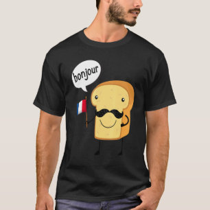 Fransk Bread Carb Gluten Pastry Chef Baker T Shirt