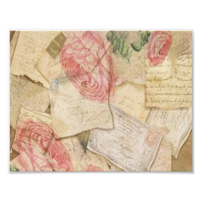 Fransk Brev och postkort Fototryck (Framsidan)