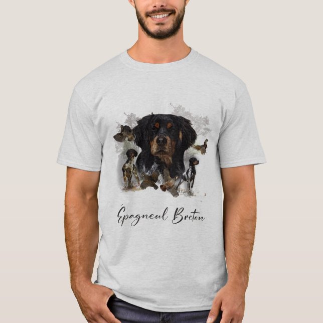 Fransk Brittany , Art  T-Shirt (Framsida)