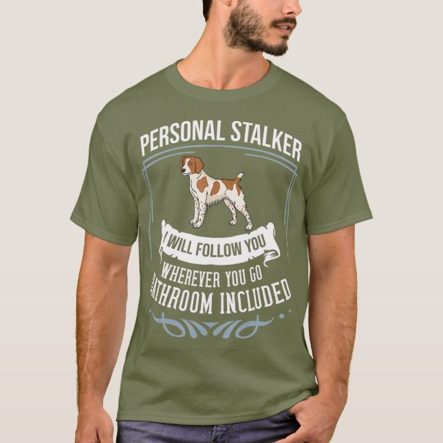 Fransk Brittany Spain Puppies Owner Älskare T Shirt (Framsida)
