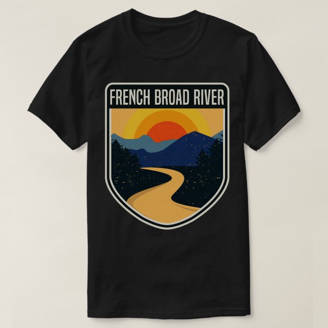 Fransk Broad River T Shirt (Design framsida)