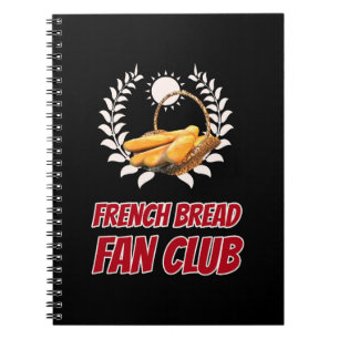 Fransk Bröd Fan Club Design Anteckningsbok