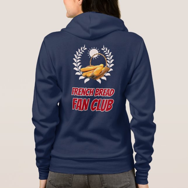 Fransk Bröd Fan Club Design T Shirt (Baksida)