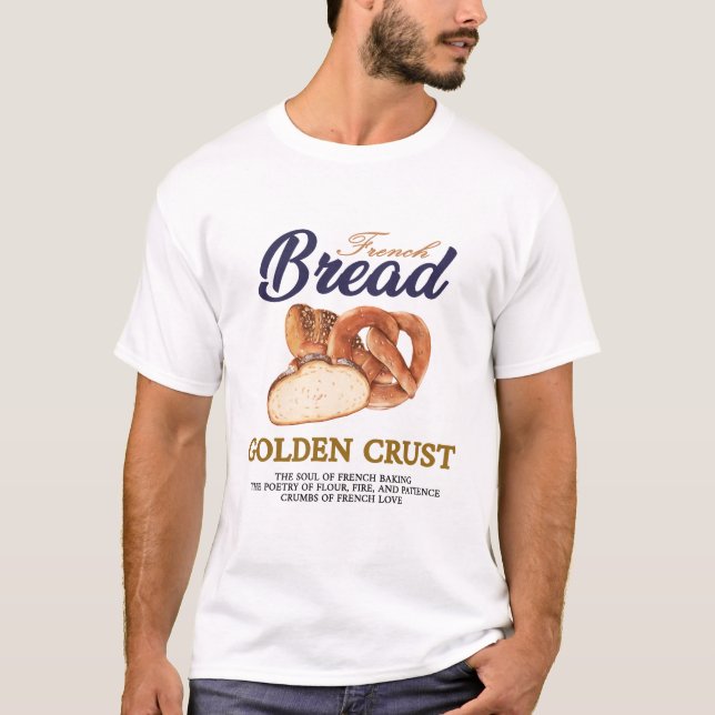 Fransk Bröd T Shirt (Framsida)