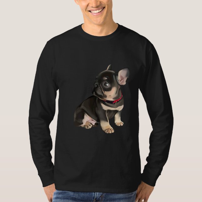Fransk Bulldog 1 T Shirt (Framsida)
