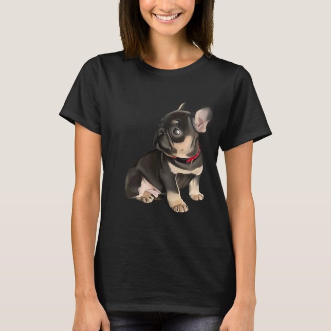 Fransk Bulldog 1 T Shirt (Framsida)