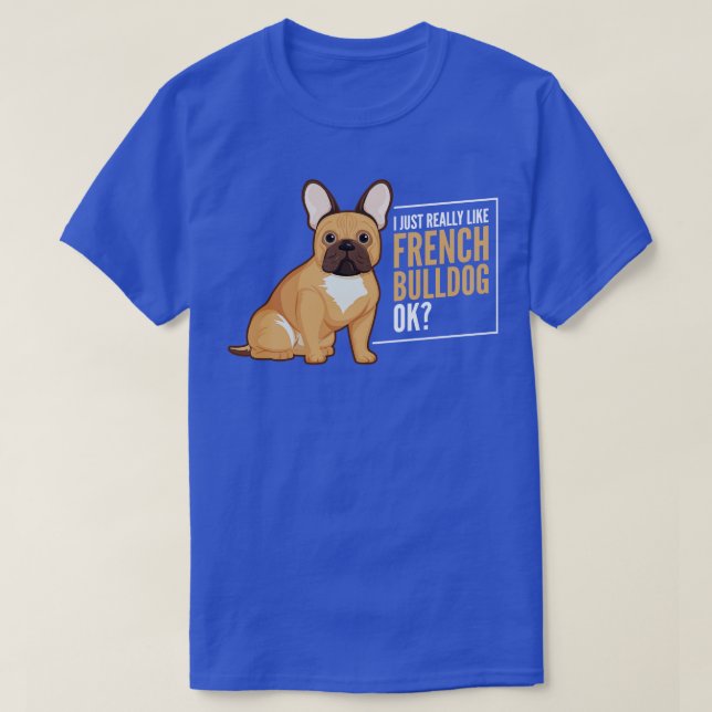 Fransk Bulldog 1 T Shirt (Design framsida)